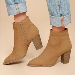 🆕Qupid Tan Ankle Boots 7.5🆕